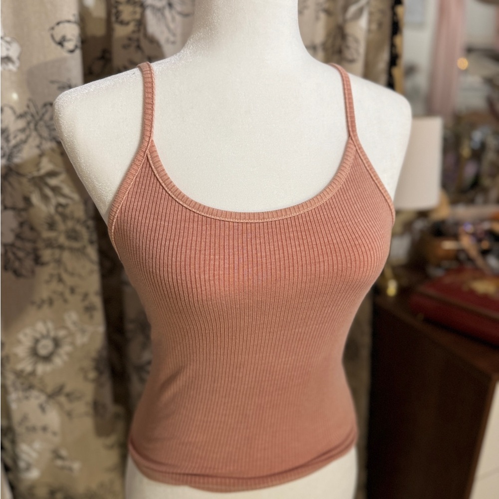Women's Ribbed Tank Top - Pink